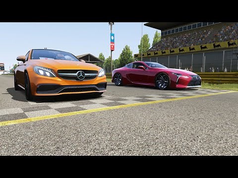 Mercedes-Benz AMG C63S vs Lexus LC500 at Monza Full Course