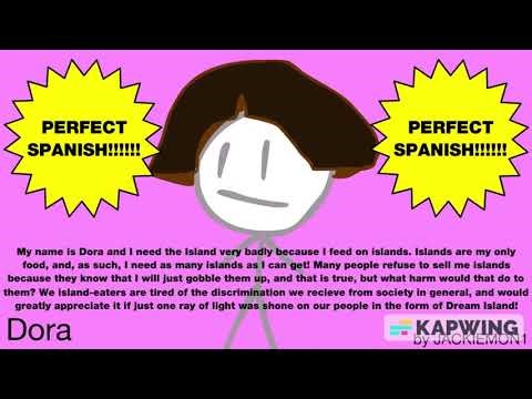 Dora's BFDI 17 Audition but she actually speaks Spanish