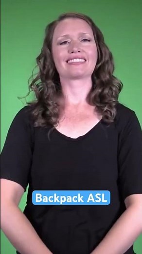 🎒 Backpack in ASL 🎒 Learn signs for school #asl #aslinteractive #students #learnasl
