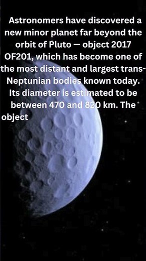 New Distant Minor Planet Found Beyond Pluto