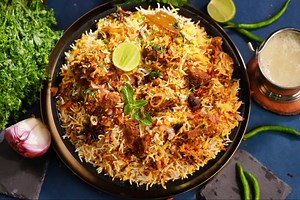 Hyderabad Bawarchi Style Mutton Dum Biryani