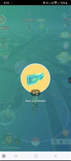Rainy Lure module for free on pokemon go