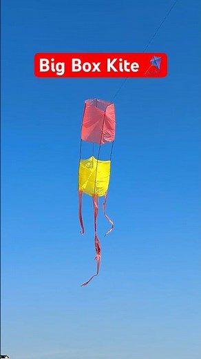 Flying A Weird Box Kite #kite #experiment #shorts