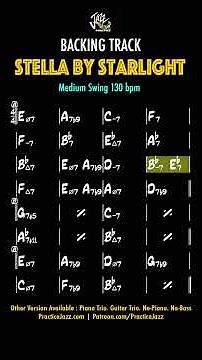 Stella By Starlight | Jazz Backing Track | Solo & Comping Practice #jazzpracticing #jazz