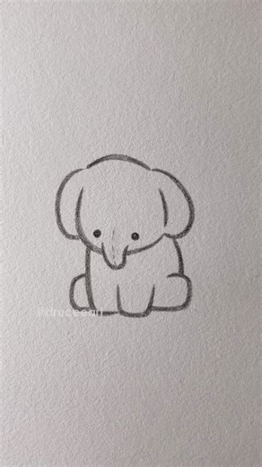 Drucee Art | How to Draw Cute Things | Cute Things to Draw When Bored - day 98 . . How to Draw Chubby Elephant 🐘 . . #cute #draw #cutethings #drawing #easy #sketch #tutorial... | Instagram