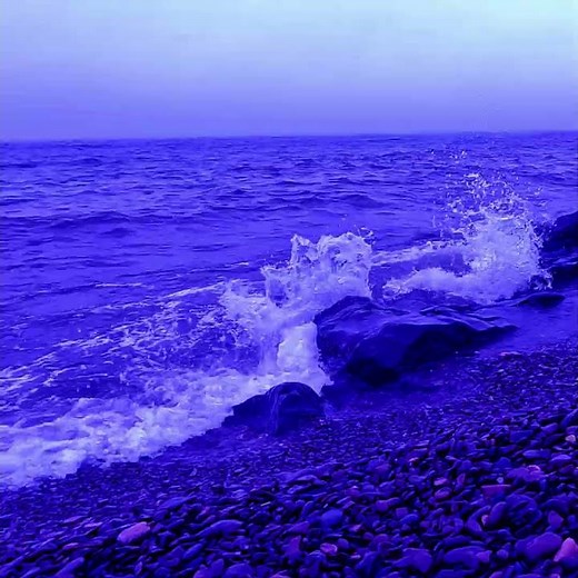 🌙 Midnight Blue Waves in 4K 🌊 Relaxing Lake Sounds for Deep Sleep 💙 #shorts