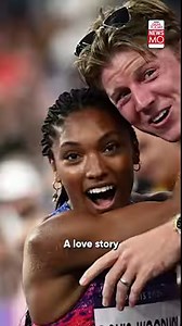 unter Woodhall was seen cheering his wife Tina in a heartwarming video as she won Gold at the Olympics this year. Today, he competes in the Paralympics as she cheers him on. We look at their story. #tinadavis #hunter #woodhall #olympics #paralympics #paris #2024 #longjump #relay | India Today