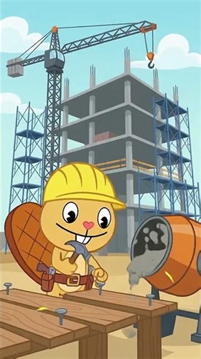 The Handy And Builder Saids Building An Apartment Hotel in Happy Tree Friends #emojistory #hotel
