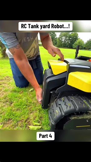 Transforming the Yard with an RC Tank Robot