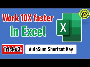 Excel Trick#3: AutoSum Shortcut Key In Excel