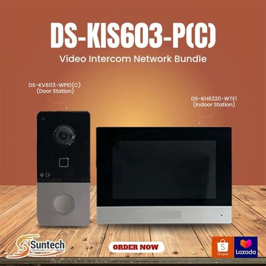 DS-KIS603-P(C) – Video Intercom Network Bundle #intercom #intercomsystem | Suntech Security Pte Ltd