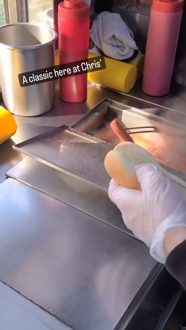 Chris' Red Hots on Instagram: "A classic cheese and potato dog .... #classic #cheese #potato #potatoes #hotcherrymash #hotdog #lunch #lunchtime #nj #newjersey #hotdogguy #chrisredhots"