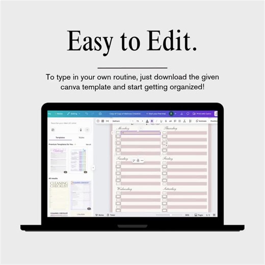 Wellness Morning Lineup Self Care Checklist, Editable Canva Template, Self Care Planner, Printable Trackable, Daily Wellbeing, Beige - Etsy