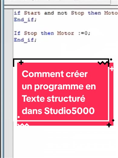 Créer un programme en Texte Structuré dans Studio5000