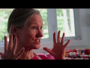 Abstract painter, Claire Desjardins, on the move: artist's creative process explained.