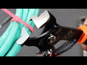 Safety Flush Cutting: TR Industries cable tie cutter for wire bundles & end nipping. $20 well spent!
