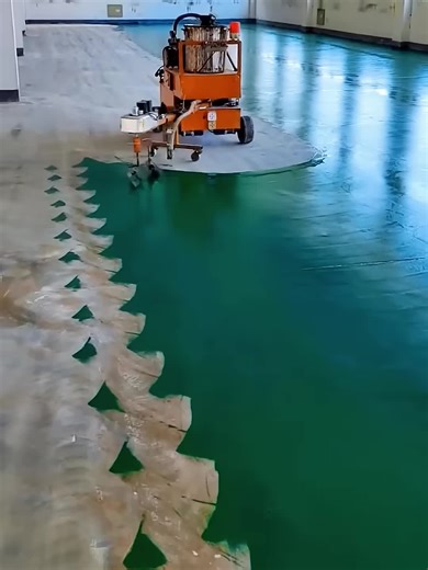 Automatic epoxy floor coating equipment- Good tools and machinery make work easy #fyp #foryoupage #fypシ #viral #machine #technology