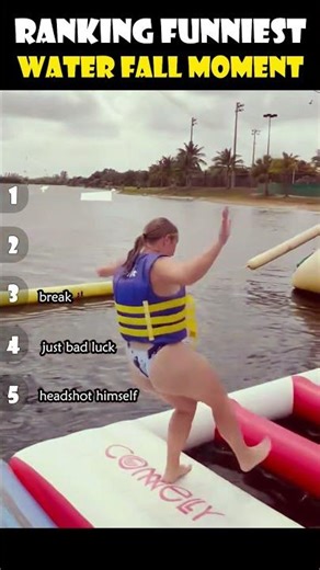 Ranking Funniest Water Fall Moment 😂