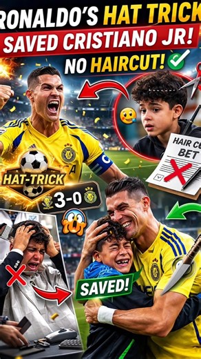 Ronaldo’s Hat-Trick SAVES Cristiano Jr 😅🔥