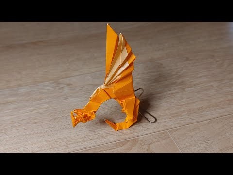 ワイバーン折り紙 折り方 와이번 종이접기 접는 법 origami wyvern