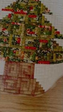 Log cabin Christmas patchwork #