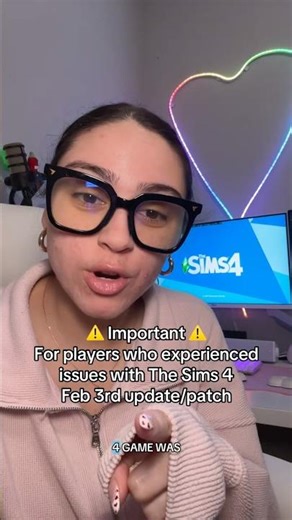 Sims 4 error with base game update on Feb 3rd, 2026 - here’s how to fix it #sims4 #thesims4 #thesims