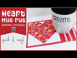 Heart Mug Rug - A Quick and Easy Sewing Project