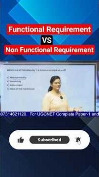 Which one of the following is a functional requirement? #shorts #shortsfeed