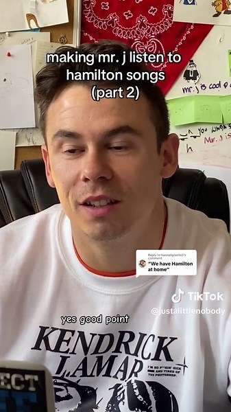 Mr. J's Adopted Child Reacts to Hamilton Songs | Fishin4clout TikTok Compilation