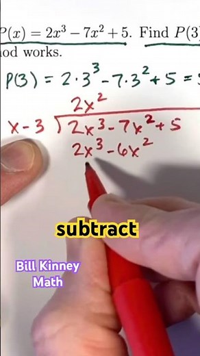 FIRST STEP of Polynomial LONG DIVISION