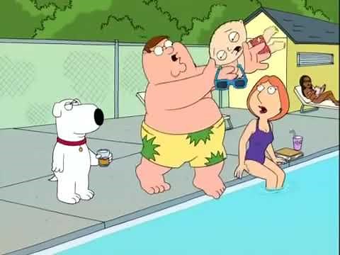 |Famiy Guy| Stewie goes swimming! HD