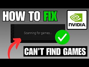 How To Fix GeForce Not Detecting / Finding Games