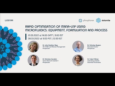 Rapid optimisation of mRNA LNP using microfluidics: Equipment, formulation and process