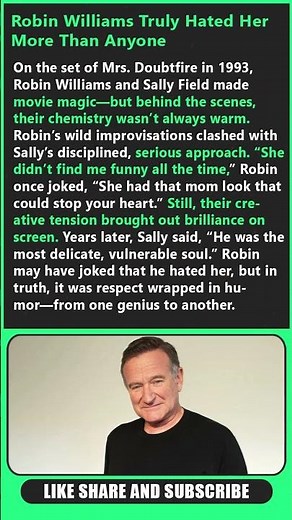 1 MIN AGO! Robin Williams Truly Hated Her More Than Anyone