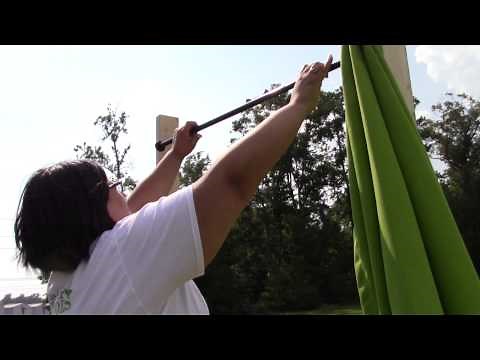 How to Install Outdoor Curtains with a Steel Tension Rod