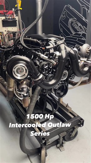 Our 1500 Hp 427 TT Intercooled Outlaw comes complete with headers to fit your application, turbos, wastegates, a billet intake with a built-in water to air intercooler.All the sensors wiring ,Ecu Tuned with a full accessory drive. ￼ | Nelson Racing Engines
