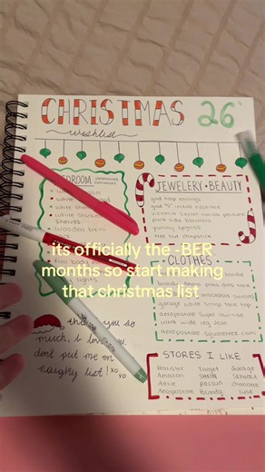 i love christmas #christmas #christmaslist #christmastok #fyp #bermonths