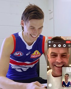 267K views · 9.7K reactions | "You're kidding, aren't ya?!"  Sam Darcy's call to Mum + Dad. Always elite. | Western Bulldogs | Facebook