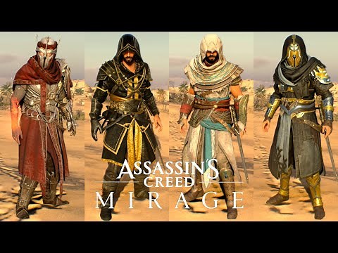 Assassin's Creed Mirage - All Outfits, Costumes & Dyes Showcase (4K 60FPS)