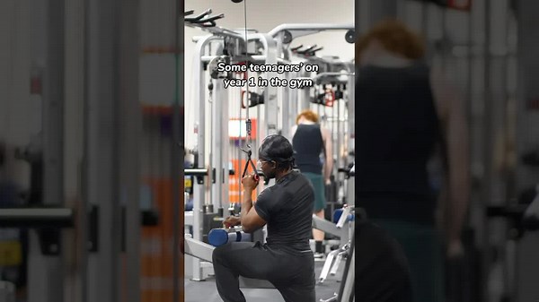 Teenager's First Year of Gym Progress