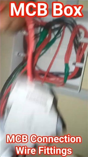 MCB Wire Connection #shorts #electrical #mcb #wiring #viral