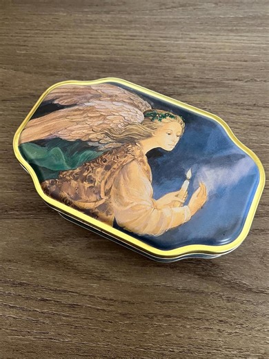 Vintage 1997 Sunshine Art Studio Angel Lidded Metal Tin - Etsy