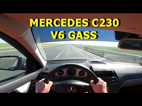 Mercedes Benz C Class 2008 V6 POV & Test Drive, Acceleration, Pure Sound, 0-100 km/h