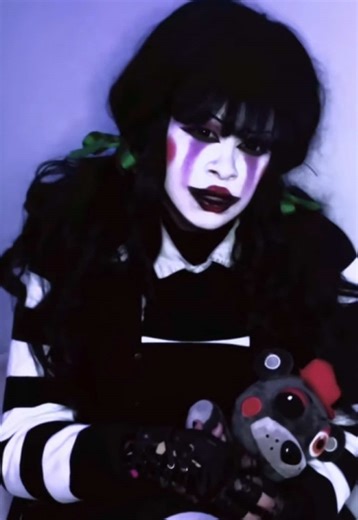 #MARIONETTE: Need to find an excuse to use this wig again. Sometimes spirit Halloween cooks with their wigs chat🥹🙏 #fivenightsatfreddys2 #fnafcosplay #puppetfnaf #marionettecosplay