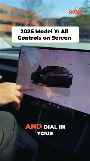 Tesla Model Y 2026: All Controls NOW ON THE SCREEN! #shorts