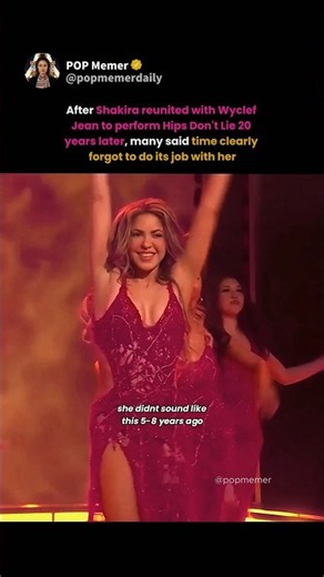 shakira performing hips don't lie 20 years later has fans saying she forgot to age 😭🔥 #shakira