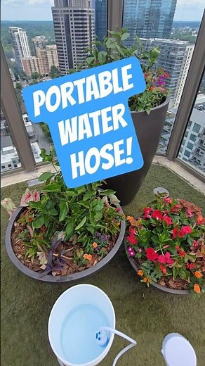 No Water Hose? Try This Portable Battery Shower!