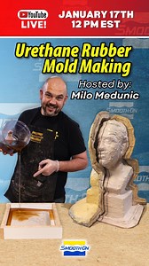 17 reactions | Join Milo LIVE on YouTube on January 17th for an in-depth presentation on urethane rubber and its applications. Learn tips and tricks on how to create successful molds, castings, and more using urethane materials. Click here to set a reminder and join the conversation! https://www.youtube.com/watch?v=g4uA2uO9yB4 #smoothon #smoothonproducts #moldmakingtips #howto #moldmaking #urethanerubber #youtubelive | Smooth-On | Facebook