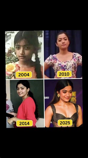 Which phase of her transformation is your favorite? 😍👇#RashmikaMandanna #NationalCrush #RashmikaFan