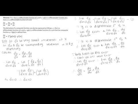 Differentiation Theorems Chain Rule, Inverse Function & Parametric Functions for HSC
